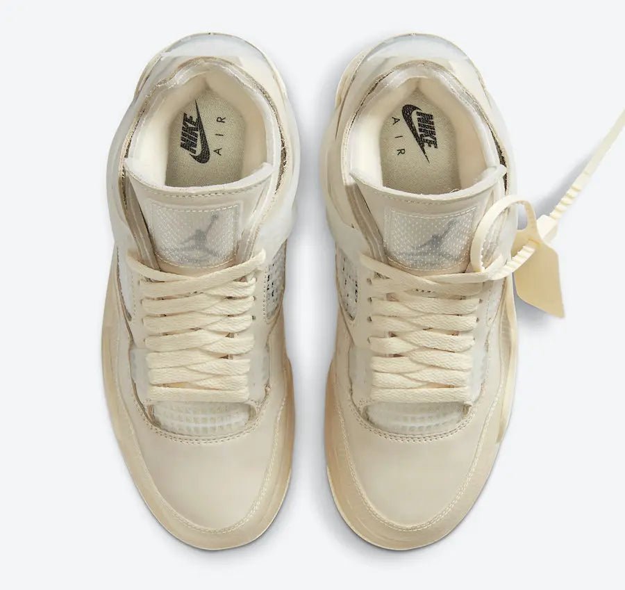 Air Jordan 4 Sail X Off - White - HiddenGrails