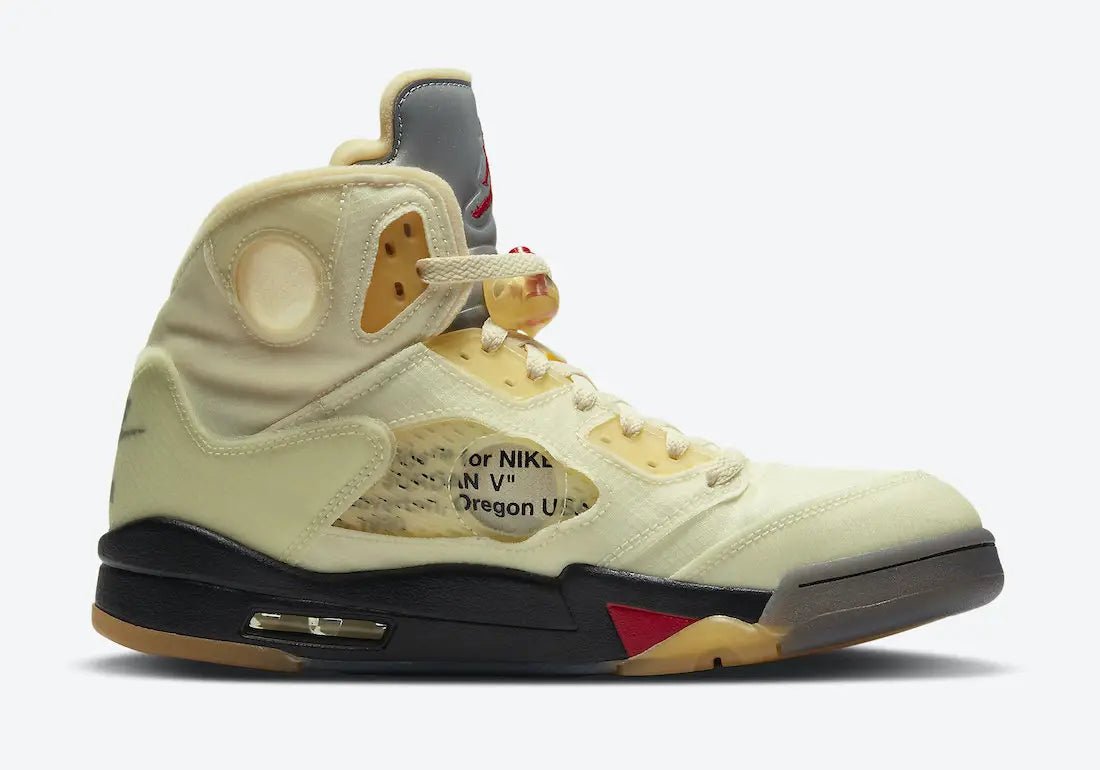 Air Jordan 5 Retro Sail X Off - White - HiddenGrails
