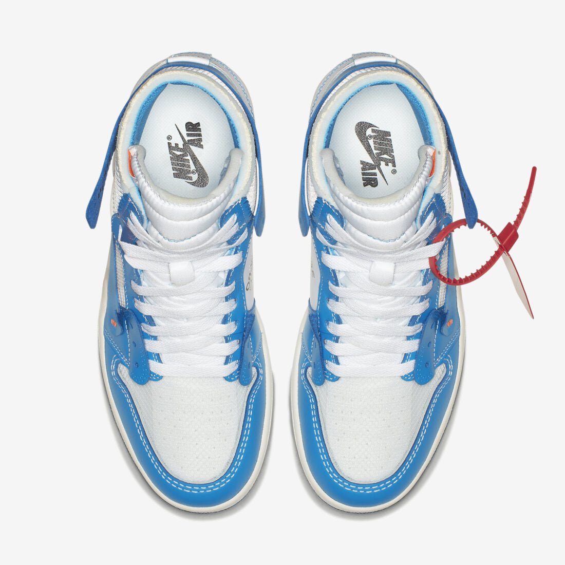 Air Jordan 1 High University Blue X Off - White - HiddenGrails
