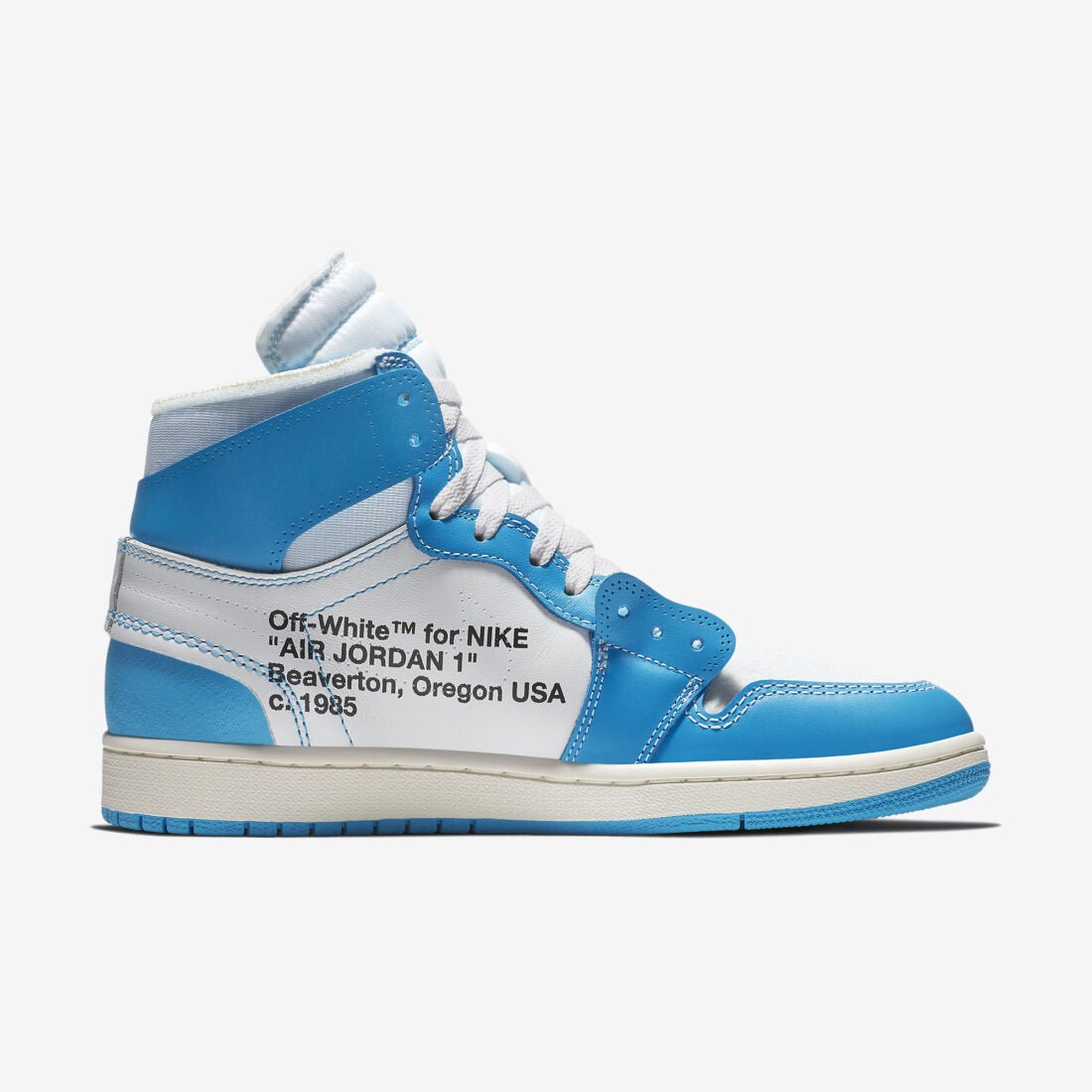 Air Jordan 1 High University Blue X Off - White - HiddenGrails