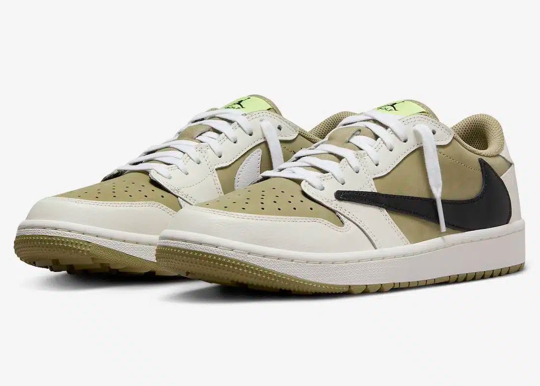 Air Jordan 1 Low Golf Neutral Olive X Travis Scott - HiddenGrails