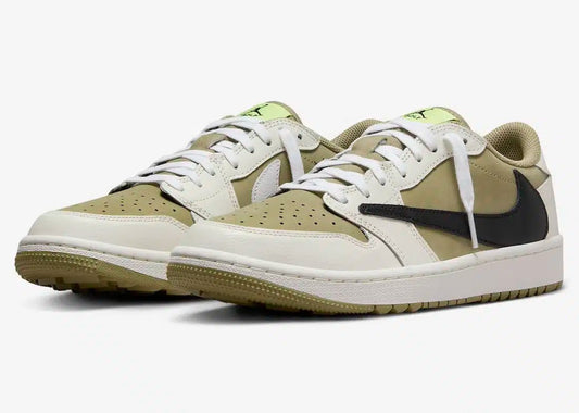 Air Jordan 1 Low Golf Neutral Olive X Travis Scott - HiddenGrails