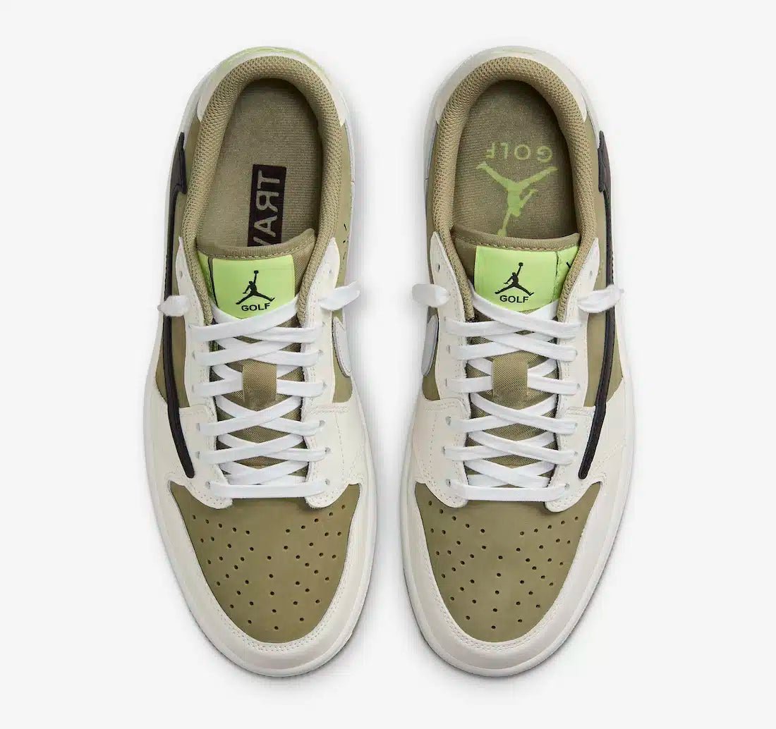 Air Jordan 1 Low Golf Neutral Olive X Travis Scott - HiddenGrails