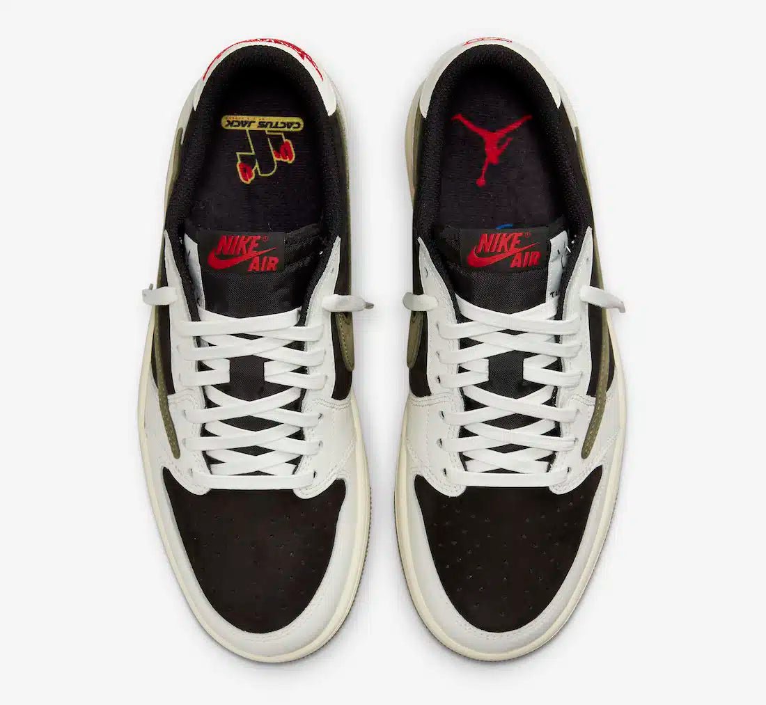 Air Jordan 1 Low Olive X Travis Scott (Women's) - HiddenGrails