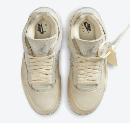 Air Jordan 4 Sail X Off - White - HiddenGrails