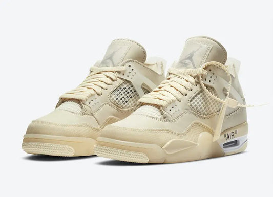 Air Jordan 4 Sail X Off - White - HiddenGrails