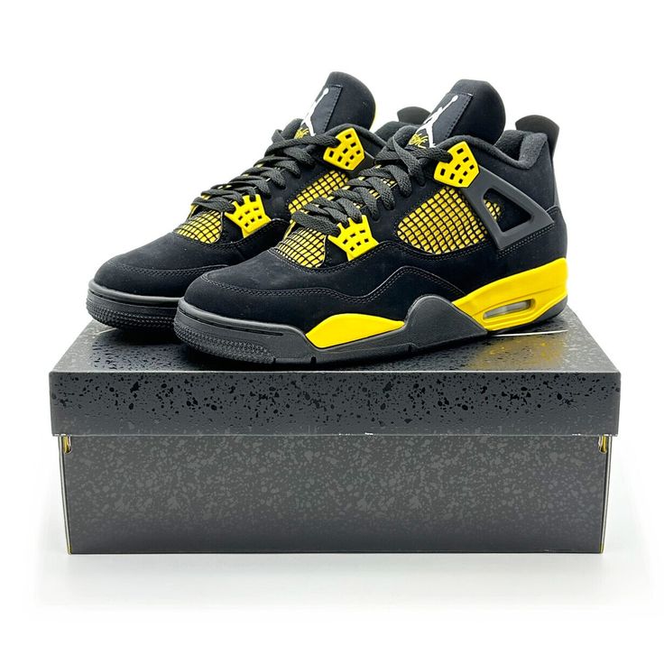 Air Jordan 4 Yellow Thunder - HiddenGrails