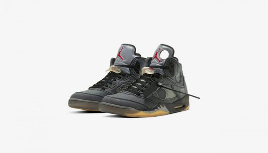 Air Jordan 5 Retro Black X Off - White - HiddenGrails
