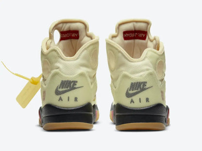 Air Jordan 5 Retro Sail X Off - White - HiddenGrails