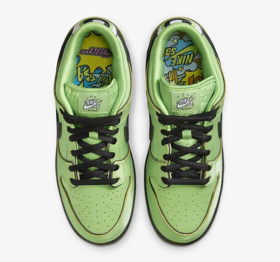 Nike SB Dunk Low The Powerpuff Girls Buttercup - HiddenGrails